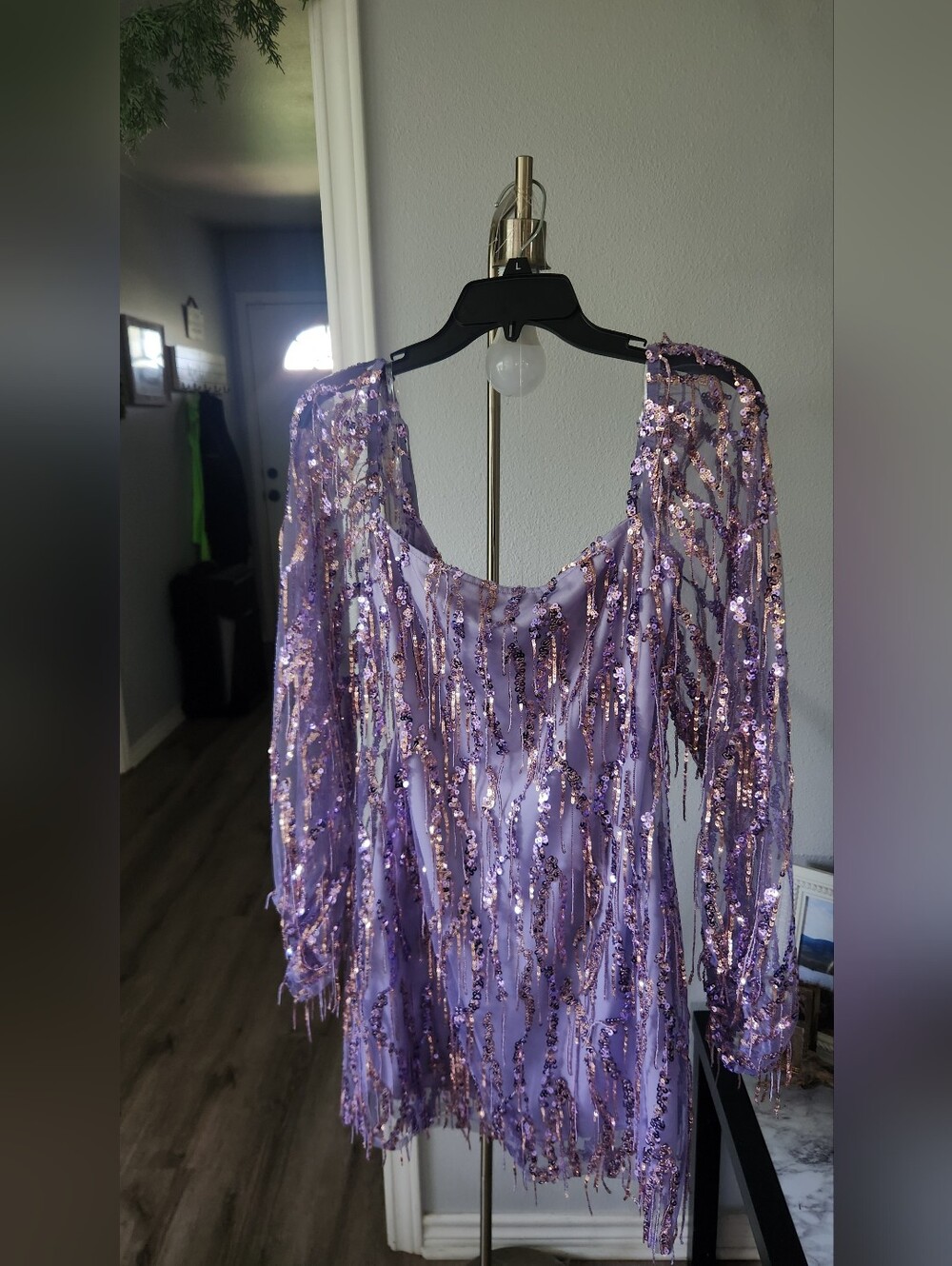 Xtraordinary Purple Sequin Dress